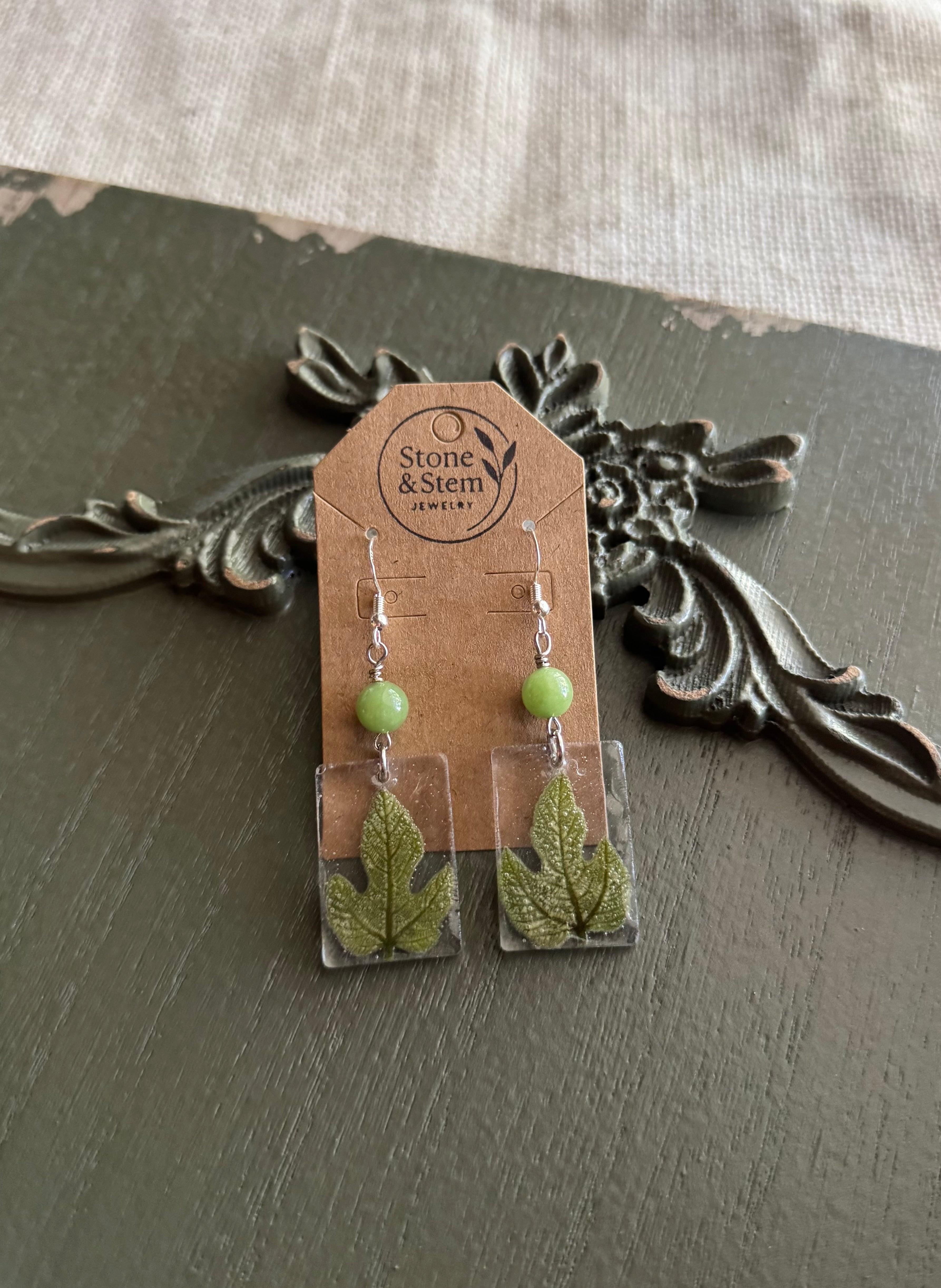 Fig Leaf Earrings