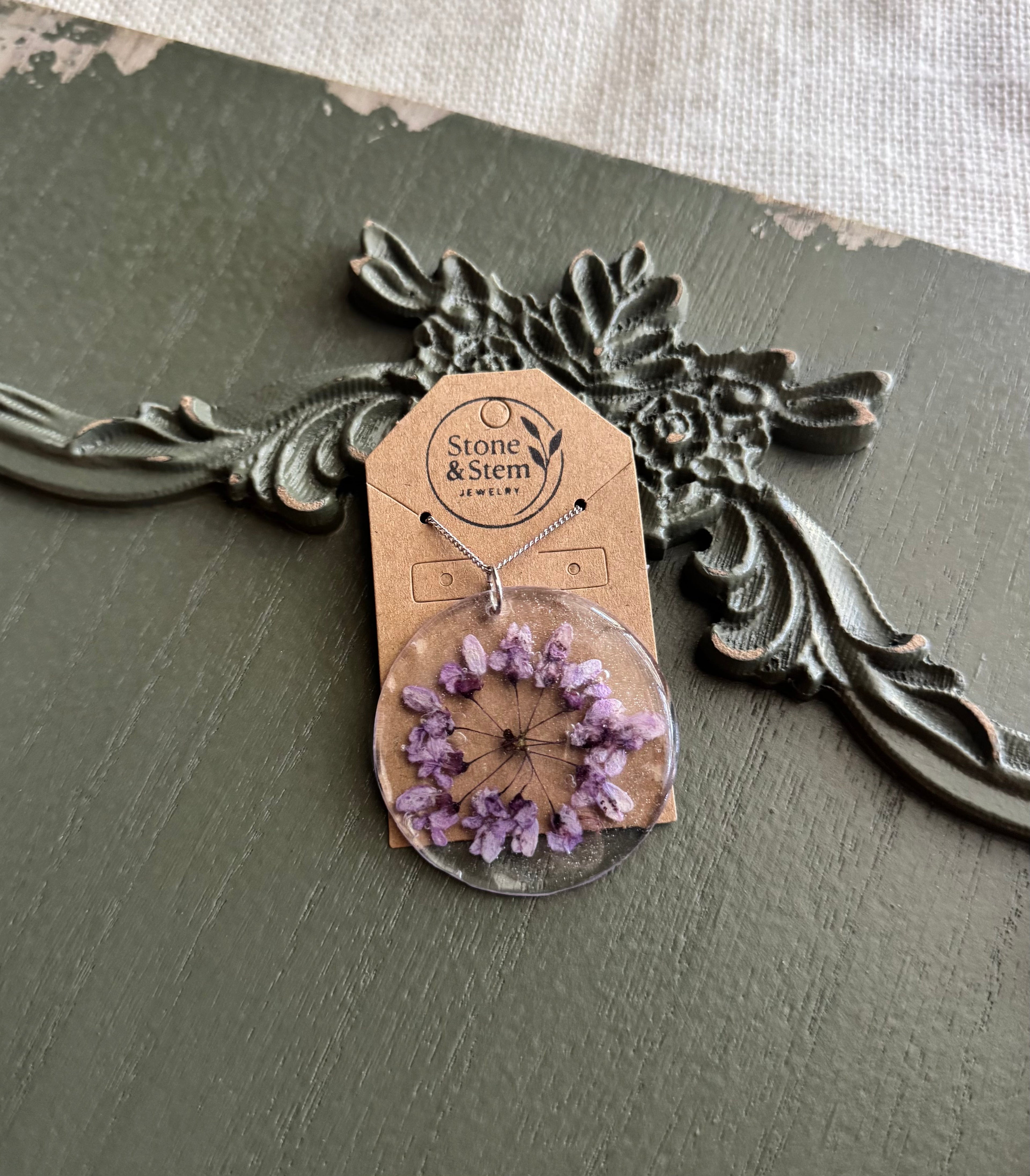 Purple Wildflower Necklace